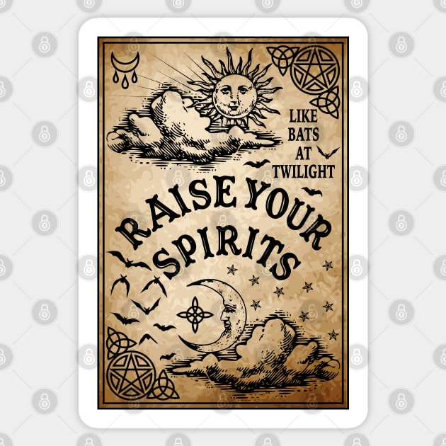 Raise Your Spirits Sticker by RavenWake